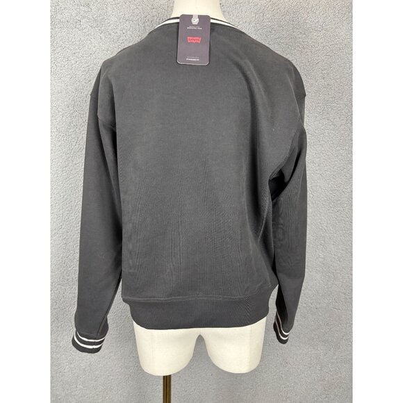 Levi's Women's Heritage Sport Logo Long-Sleeve Sweatshirt Black Size XS NWT's. - Picture 5 of 8